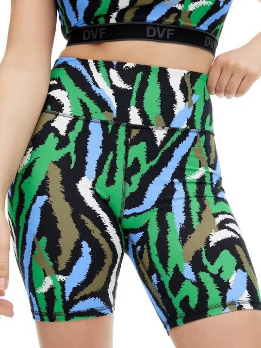 Diane Von Furstenberg Target Womens 2X Bike Shorts Multicolor 7" Inseam